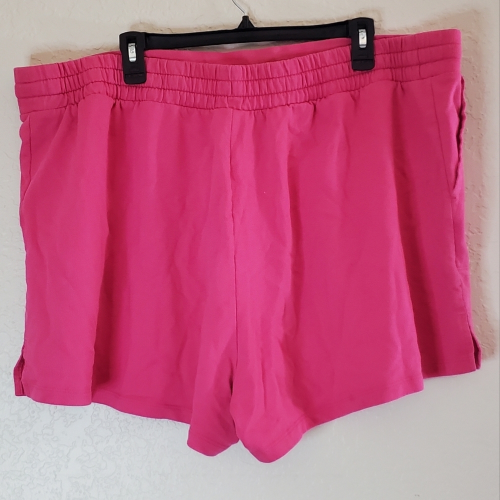 Ava & Viv Pink Lounge Draw string Shorts Size 2X - Picture 2 of 3